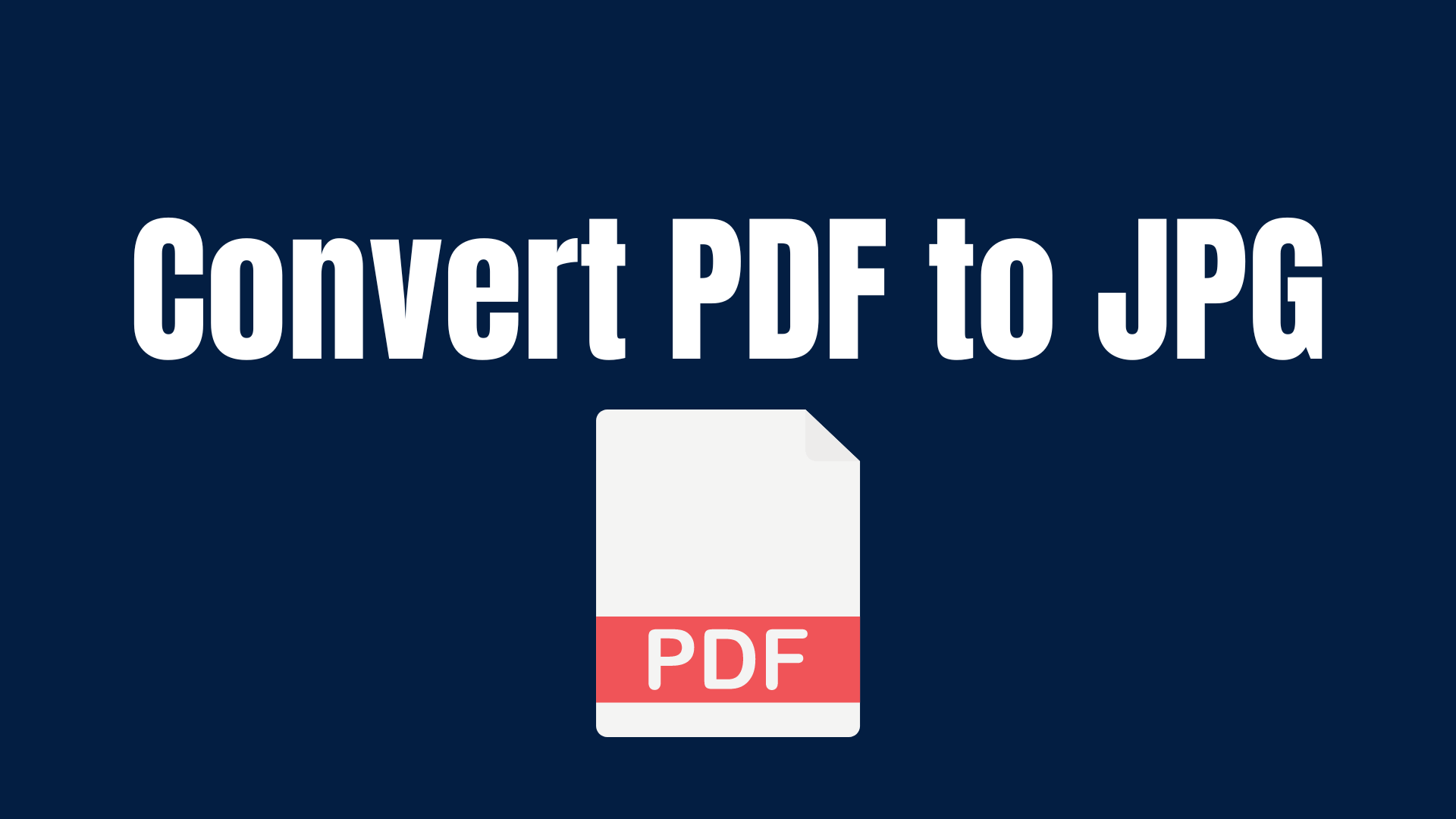 Free Convert PDF to JPG - JPG to PDF - I Love PDF